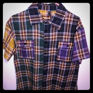 Zara short sleeve button up shirt